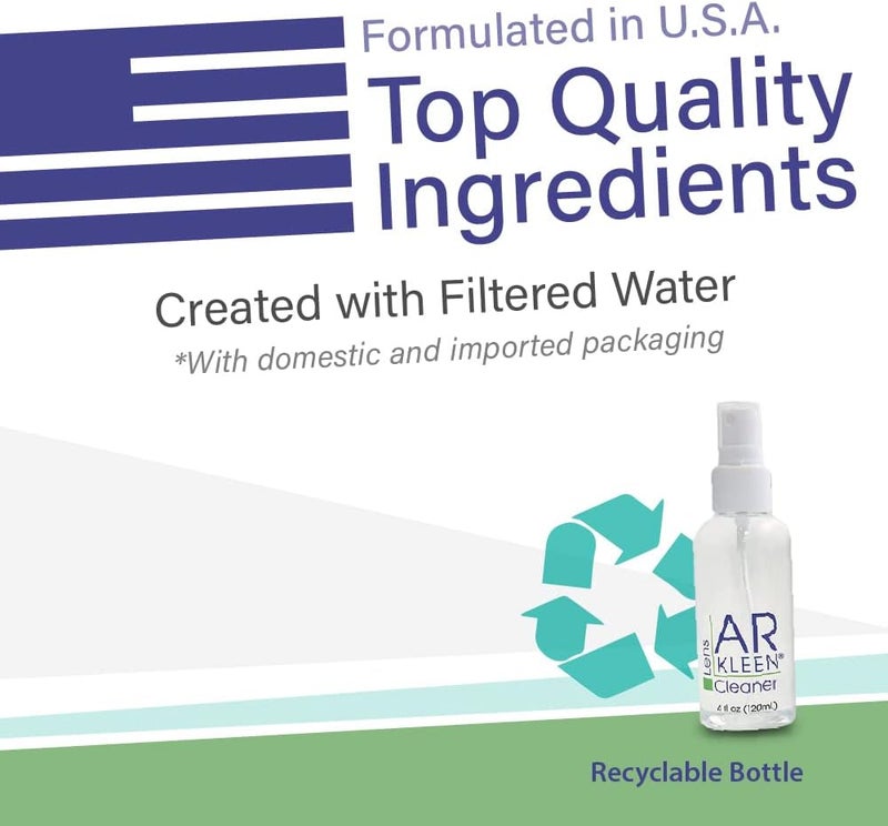 AR Kleen Lens Cleaning Kit (12 Fl Oz + 1 Cloth) - Image 5